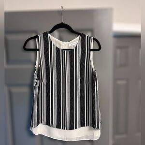 Black and white striped top by Rose + Olive size small